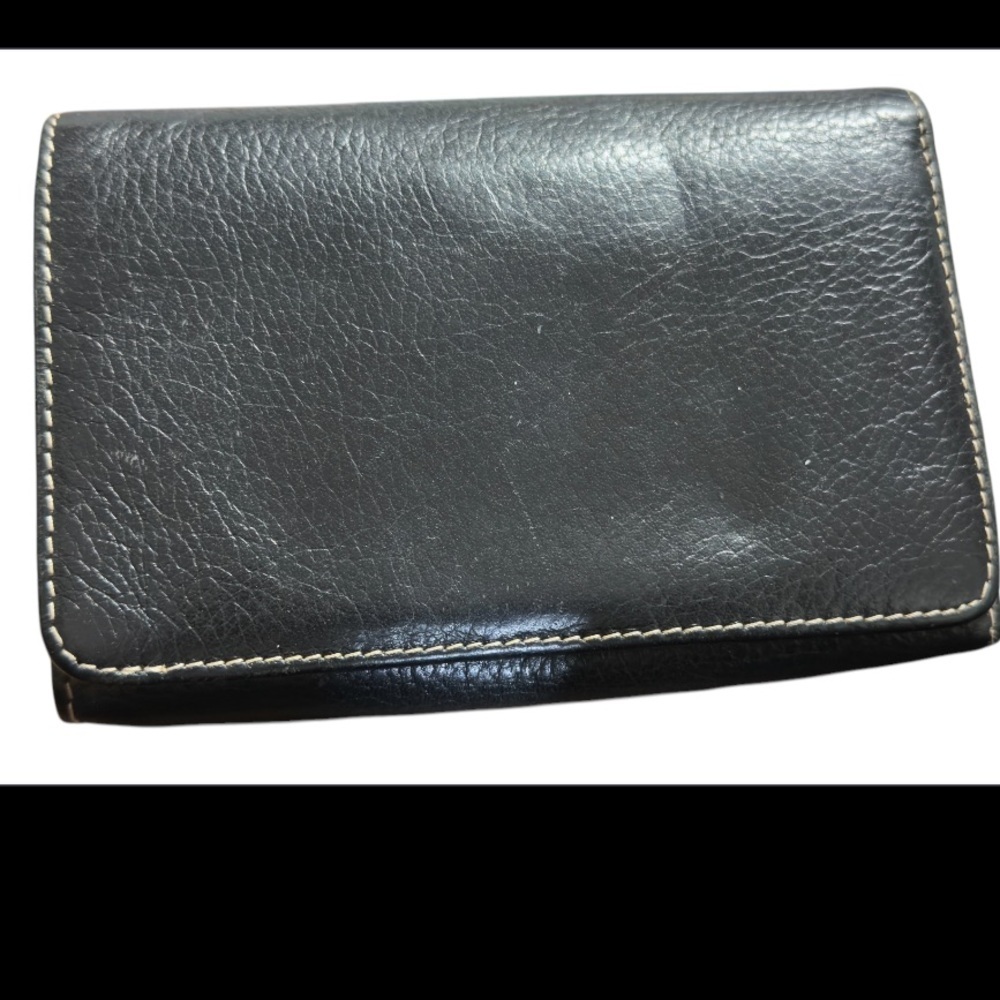 Black Leather Wallet by Danier Leather.